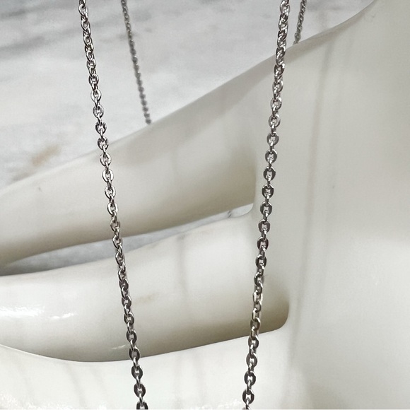 Tanzanite Multigemstone Sterling Silver Double Halo Pendant 20” Necklace - Picture 9 of 11